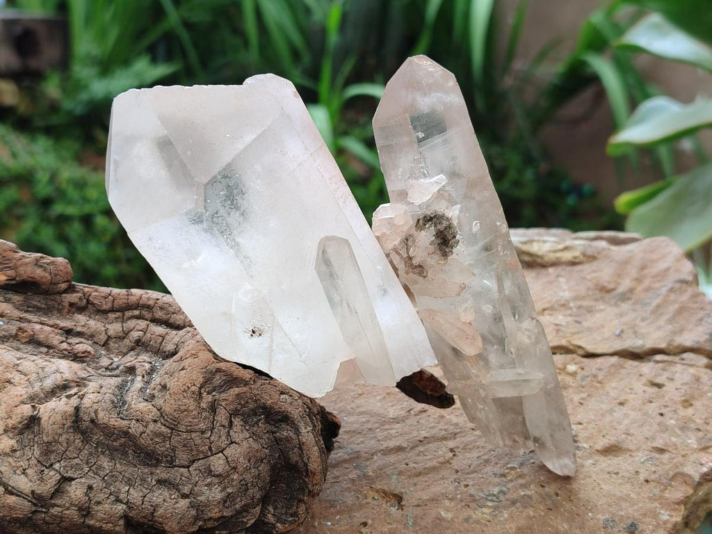 Natural Mixed Quartz Crystal Clusters x 6 From Madagascar