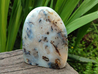 Polished Banded Agate Standing Free Forms x 3 From Madagascar