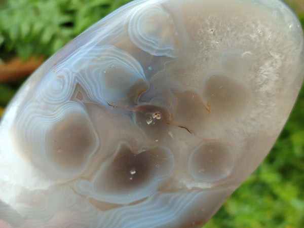Polished Banded Agate Standing Free Forms x 3 From Madagascar