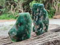 Polished On One Side Mtorolite Plates x 4 From Mutorashanga, Zimbabwe