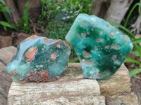 Polished On One Side Mtorolite Plates x 4 From Mutorashanga, Zimbabwe