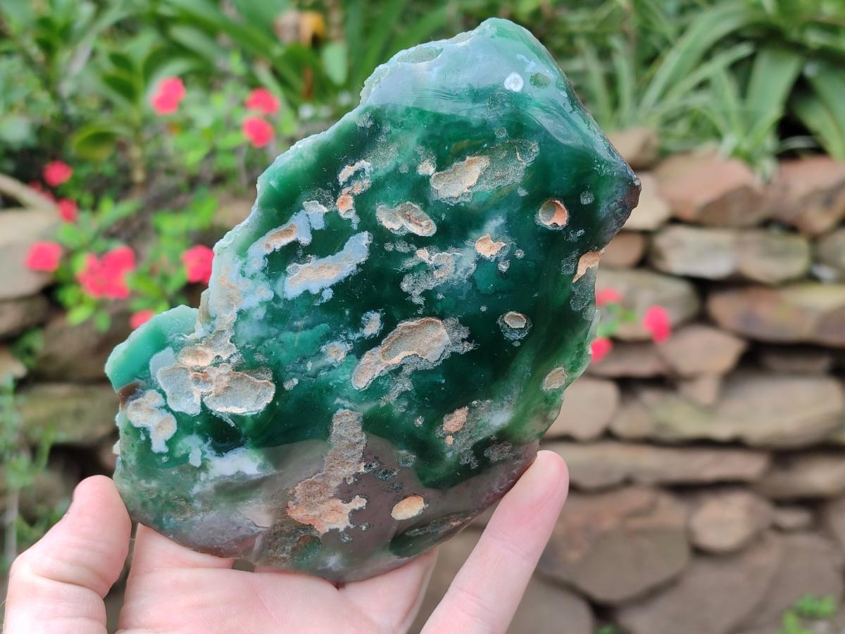 Polished On One Side Mtorolite Plates x 4 From Mutorashanga, Zimbabwe