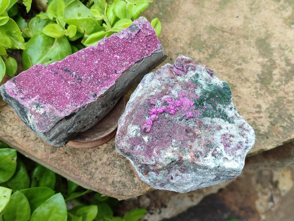 Natural Salrose Cobaltion Dolomite Specimens x 4 From Kakanda, Congo
