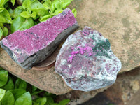 Natural Salrose Cobaltion Dolomite Specimens x 4 From Kakanda, Congo