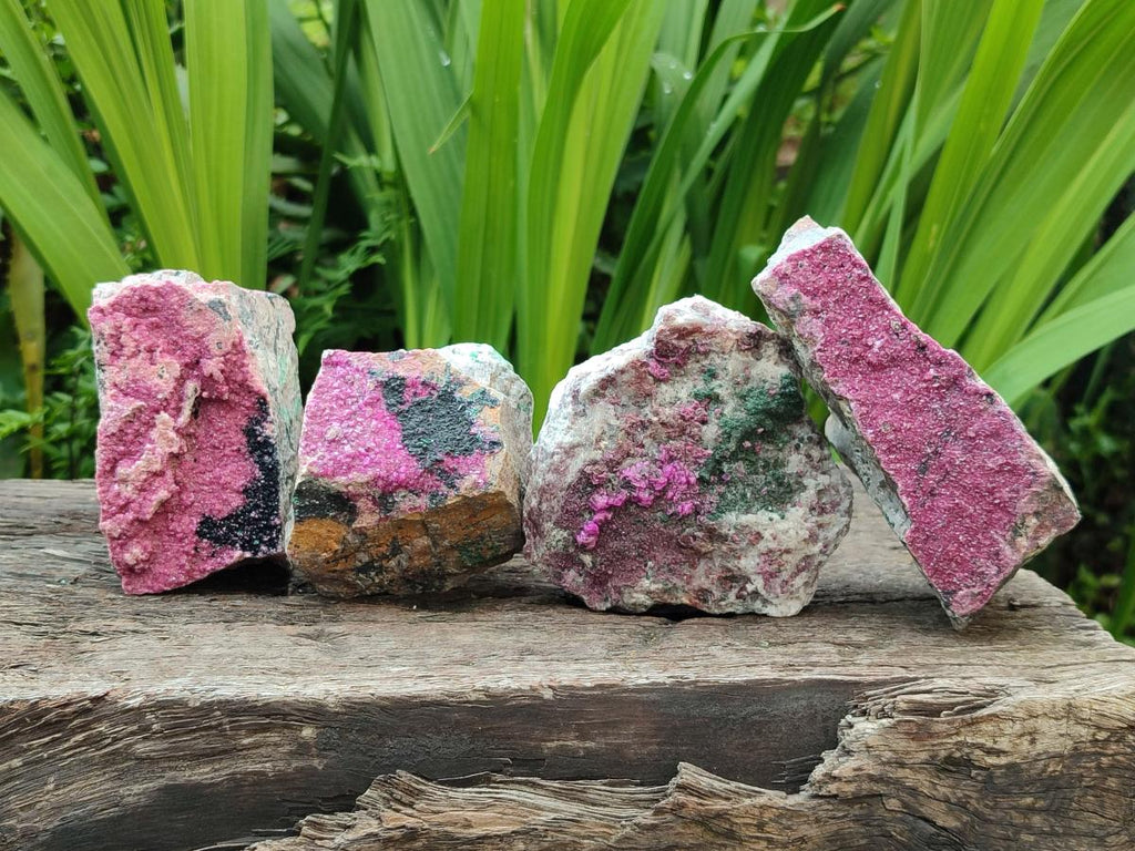 Natural Salrose Cobaltion Dolomite Specimens x 4 From Kakanda, Congo
