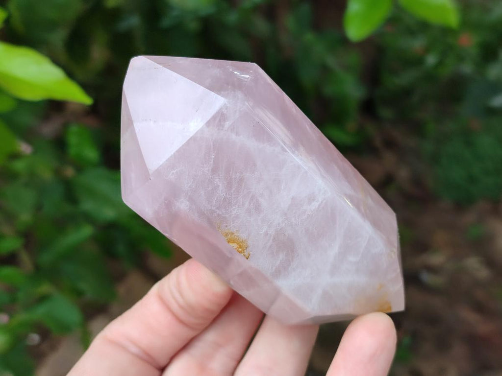 Polished Double Terminated Rose Quartz Crystals x 6 From Madagascar