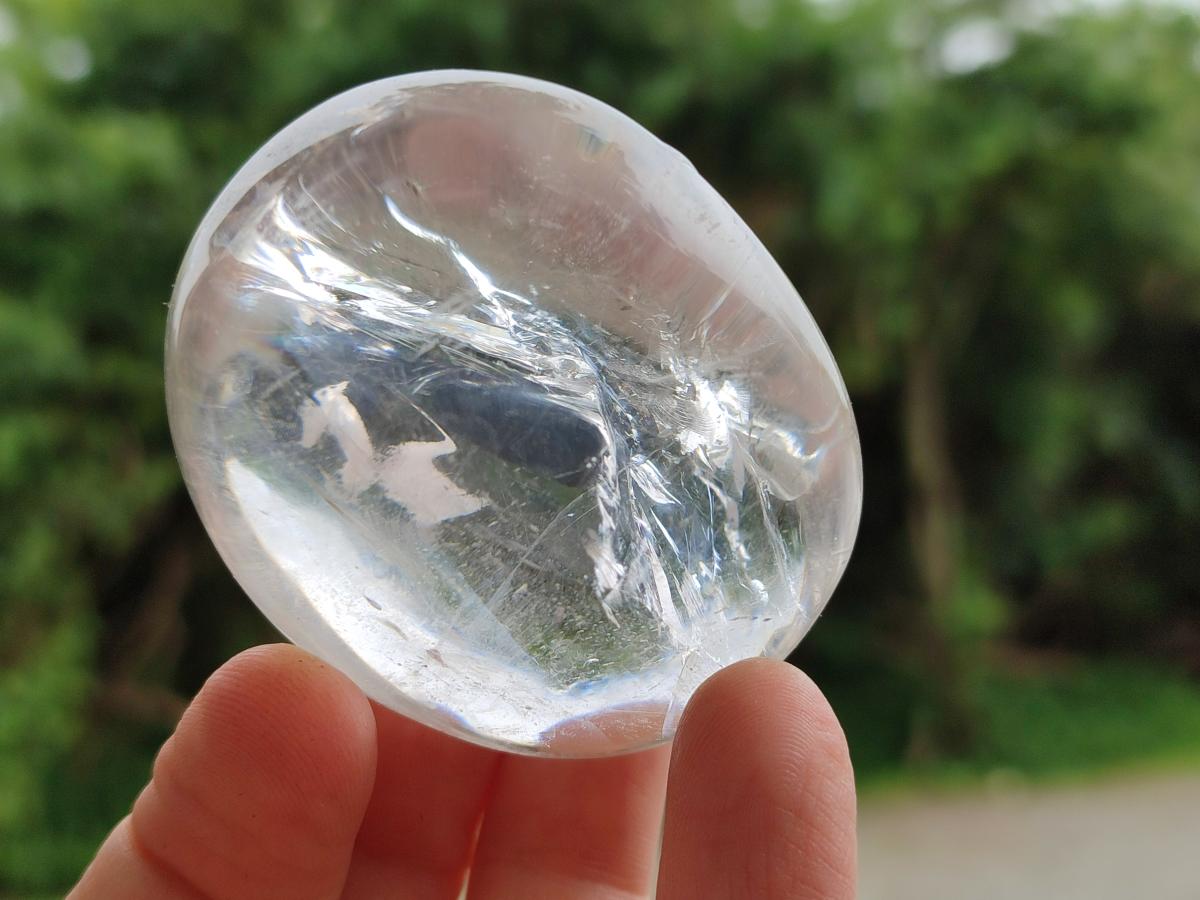 Polished Clear Quartz Crystal Galets x 18 From Madagascar