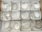 Polished Clear Quartz Crystal Galets x 18 From Madagascar