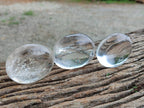 Polished Clear Quartz Crystal Galets x 18 From Madagascar