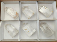 Polished Clear Quartz Crystals x 6 From Madagascar