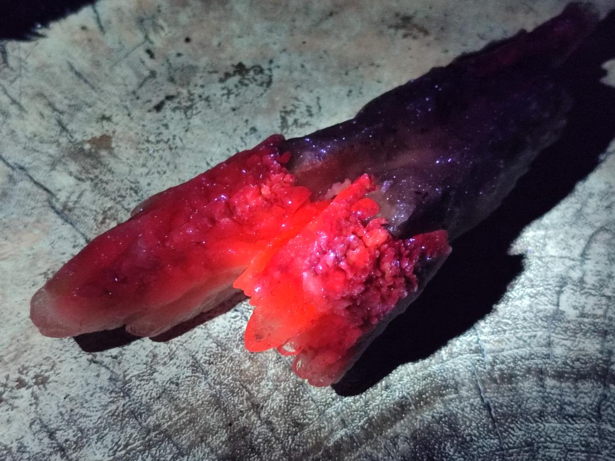 Natural Drusy Quartz Coated Spearhead Calcite Specimens x 4 From Albert's Mountain, Lesotho