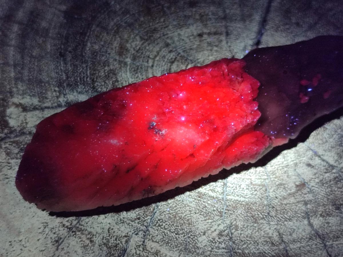 Natural Drusy Quartz Coated Spearhead Calcite Specimens x 4 From Albert's Mountain, Lesotho