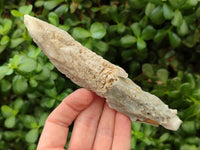 Natural Drusy Quartz Coated Spearhead Calcite Specimens x 4 From Albert's Mountain, Lesotho