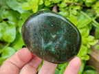 Polished Large Verdite Palm Stones x 6 From Zimbabwe