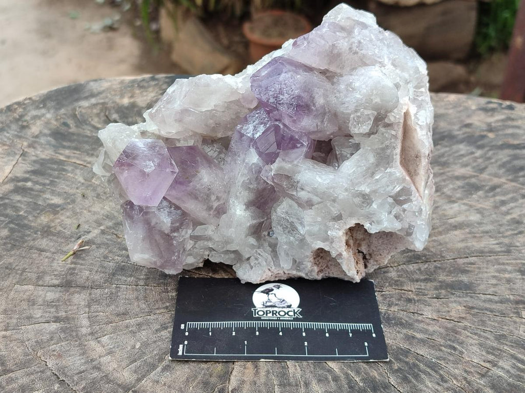 Natural Jacaranda Amethyst Crystal Clusters x 2 From Mumbwa, Zambia