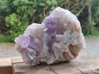 Natural Jacaranda Amethyst Crystal Clusters x 2 From Mumbwa, Zambia