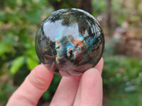 Polished Small Labradorite Spheres x 6 From Tulear, Madagascar