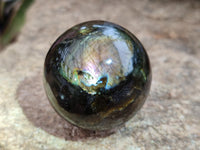 Polished Small Labradorite Spheres x 6 From Tulear, Madagascar