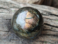 Polished Small Labradorite Spheres x 6 From Tulear, Madagascar