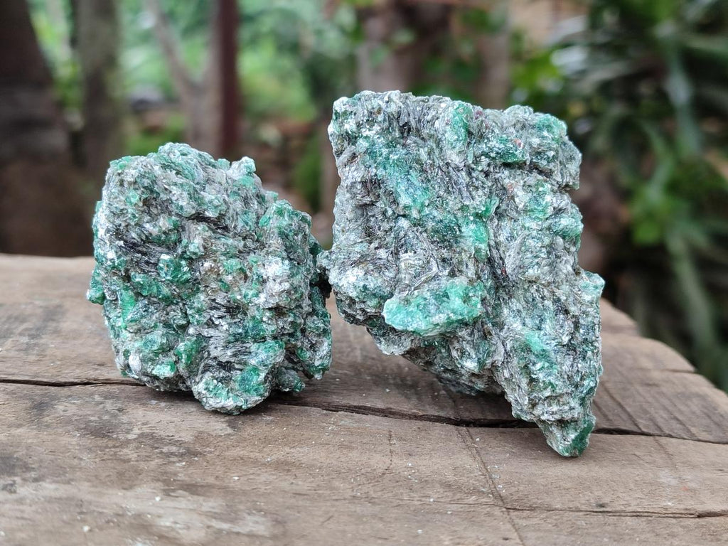 Natural Emerald Mica 'Mutokolite' Cobbed Specimens x 12 From Mutoko, Zimbabwe