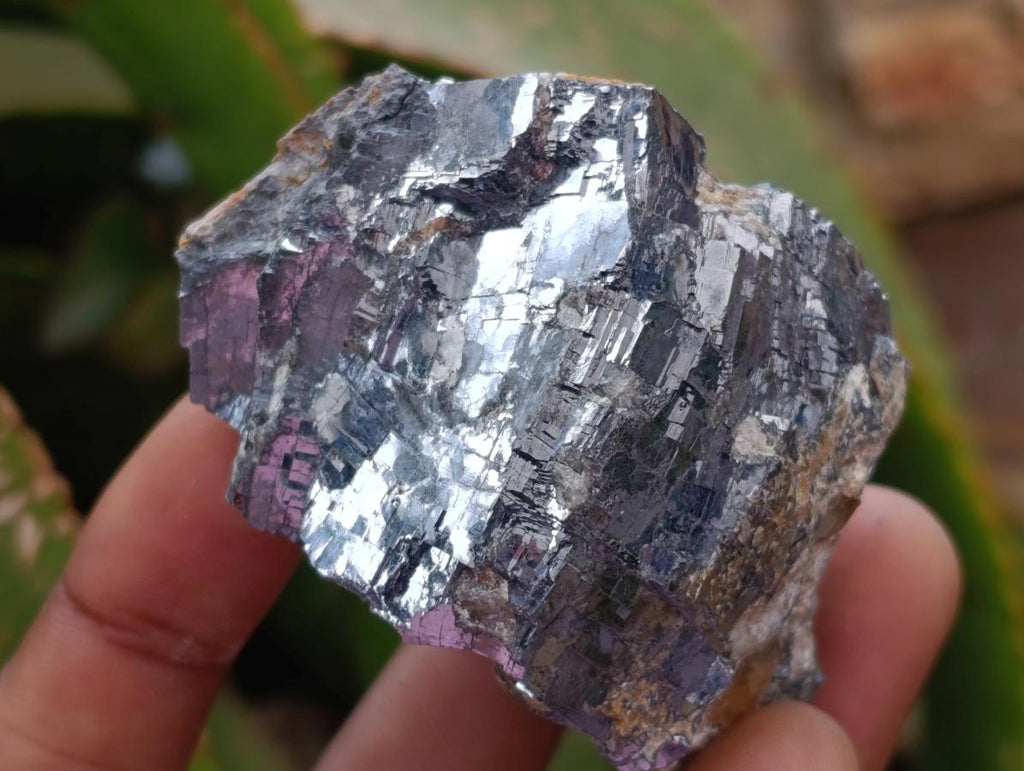 Natural Bright Silver Lead Galena Cobbed Specimens x 9 From Kaokoveld, Namibia