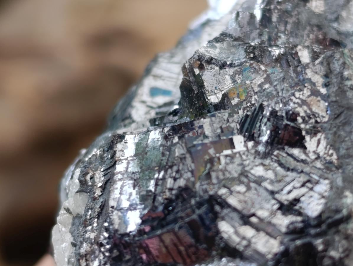 Natural Bright Silver Lead Galena Cobbed Specimens x 9 From Kaokoveld, Namibia