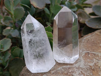 Polished Clear Quartz Crystals x 6 From Madagascar