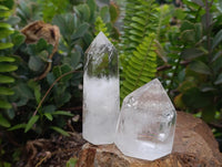 Polished Clear Quartz Crystals x 6 From Madagascar