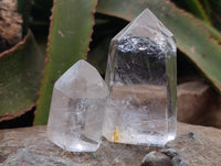 Polished Clear Quartz Crystals x 6 From Madagascar