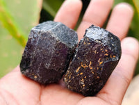 Natural Black Tourmaline Specimens x 35 From Zimbabwe
