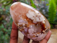Polished Flower Agate Standing Free Forms x 6 From Antsahalova, Madagascar