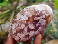 Polished Flower Agate Standing Free Forms x 6 From Antsahalova, Madagascar