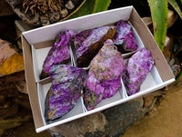 Natural Stichtite Cobbed Specimens x 6 From Barberton, South Africa