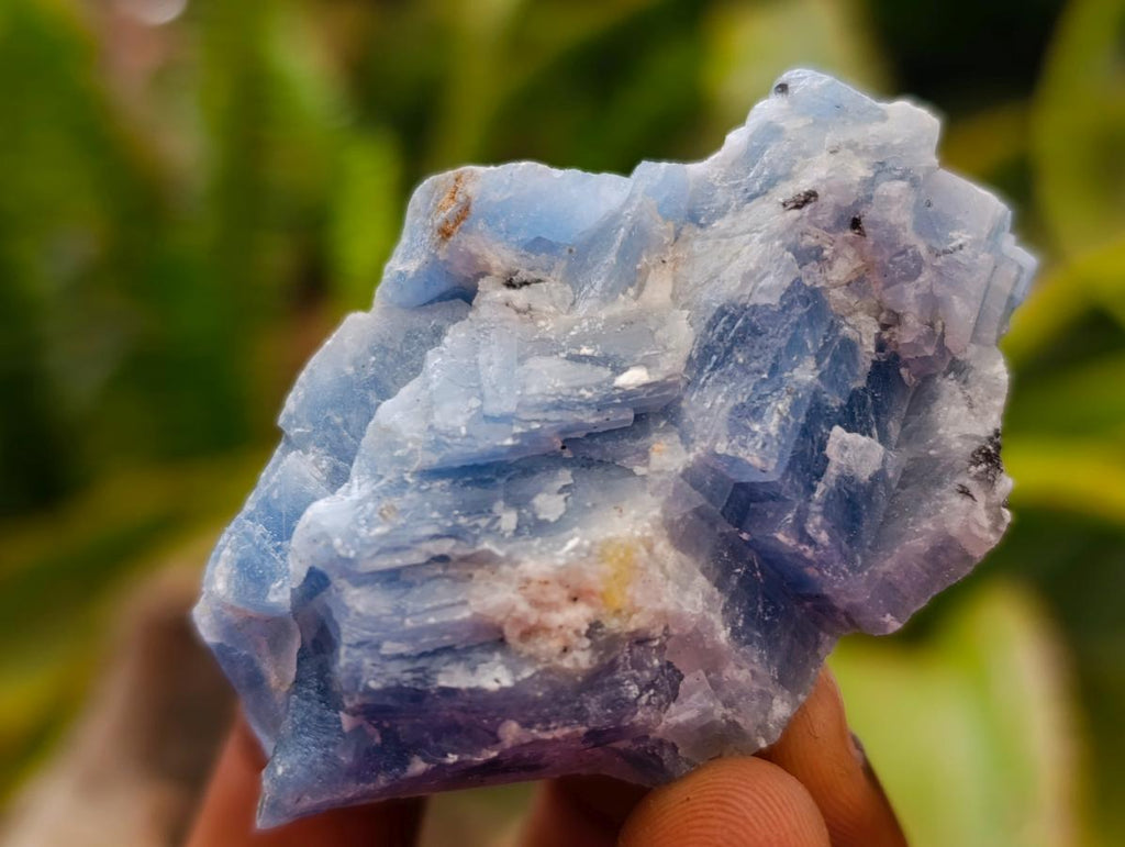 Natural Sky Blue Calcite Specimens x 35 From Namibia