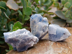 Natural Sky Blue Calcite Specimens x 35 From Namibia