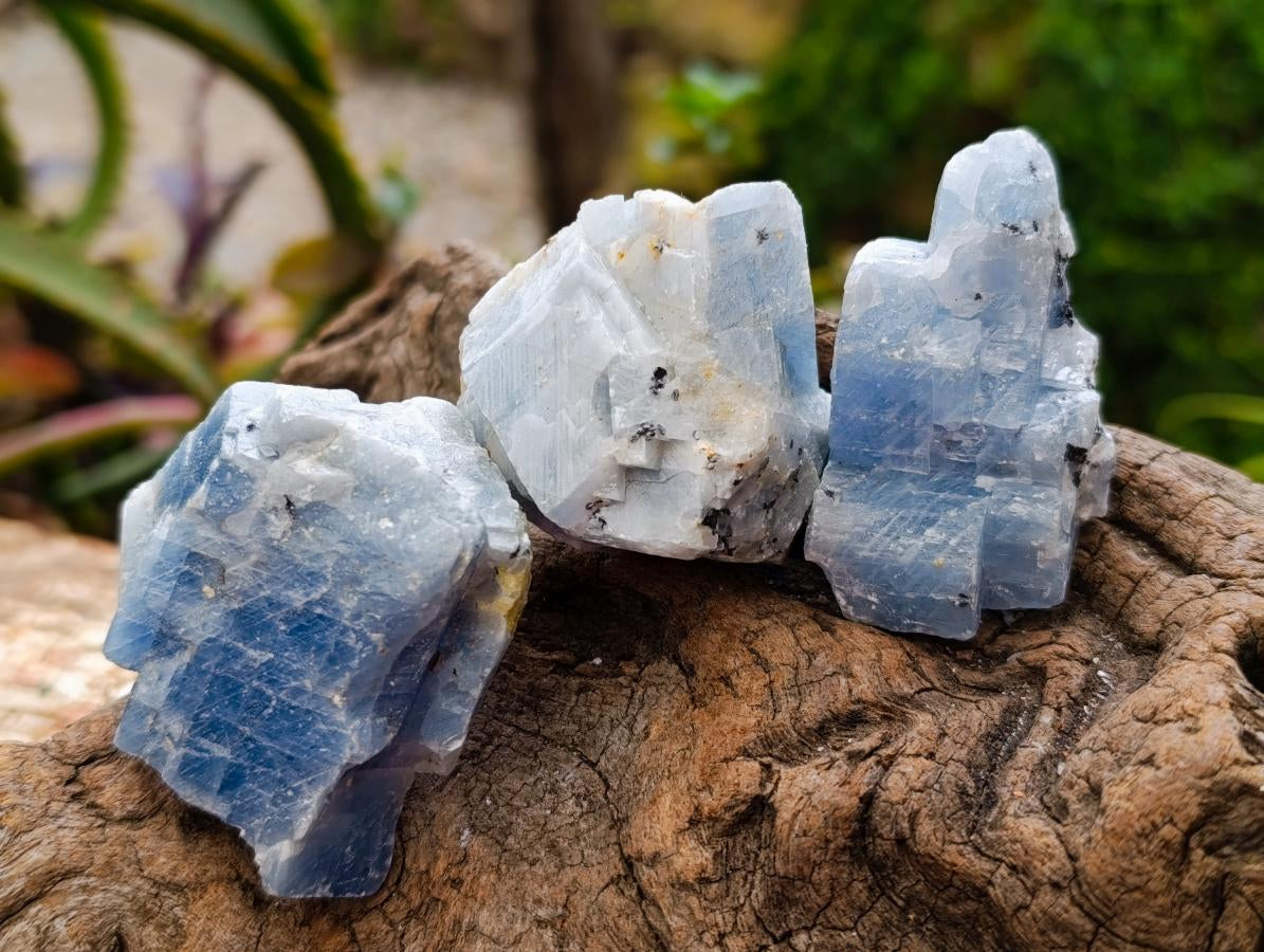 Natural Sky Blue Calcite Specimens x 35 From Namibia