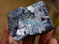 Natural Bright Silver Lead Galena Cobbed Specimens x 9 From Kaokoveld, Namibia