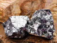 Natural Bright Silver Lead Galena Cobbed Specimens x 9 From Kaokoveld, Namibia