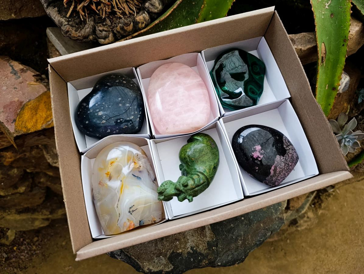 Polished Mixed Selected Multi Mineral Items and Specimens x 6 From Southern Africa