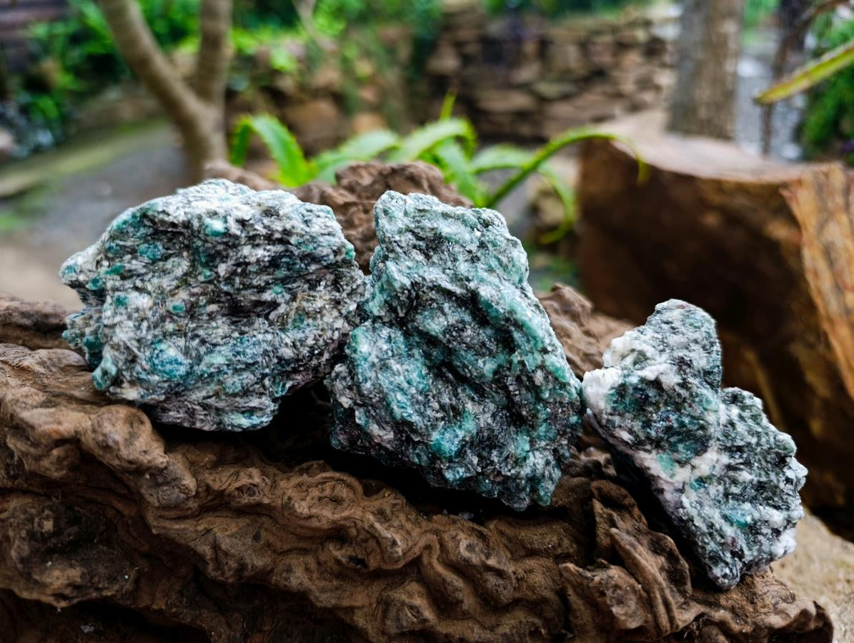 Natural Emerald Mica 'Mutokolite' Cobbed Specimens x 12 From Mutoko, Zimbabwe