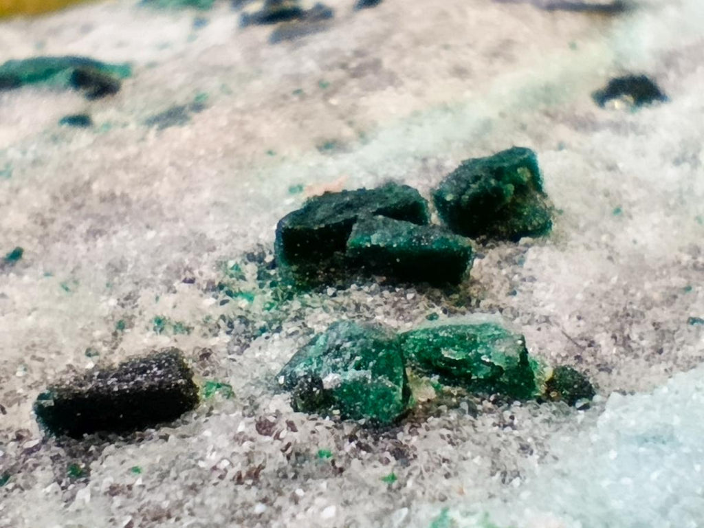 Natural Drusy Coated Chrysocolla On Dolomite Specimens x 2 From Lupoto Mine, Congo