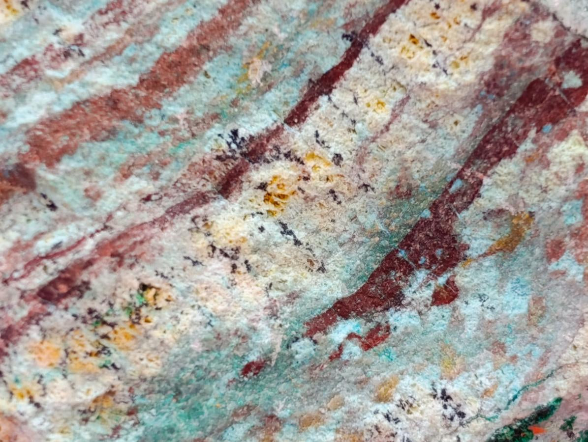 Natural Drusy Coated Chrysocolla On Dolomite Specimens x 2 From Lupoto Mine, Congo