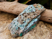 Natural Drusy Coated Chrysocolla On Dolomite Specimens x 2 From Lupoto Mine, Congo