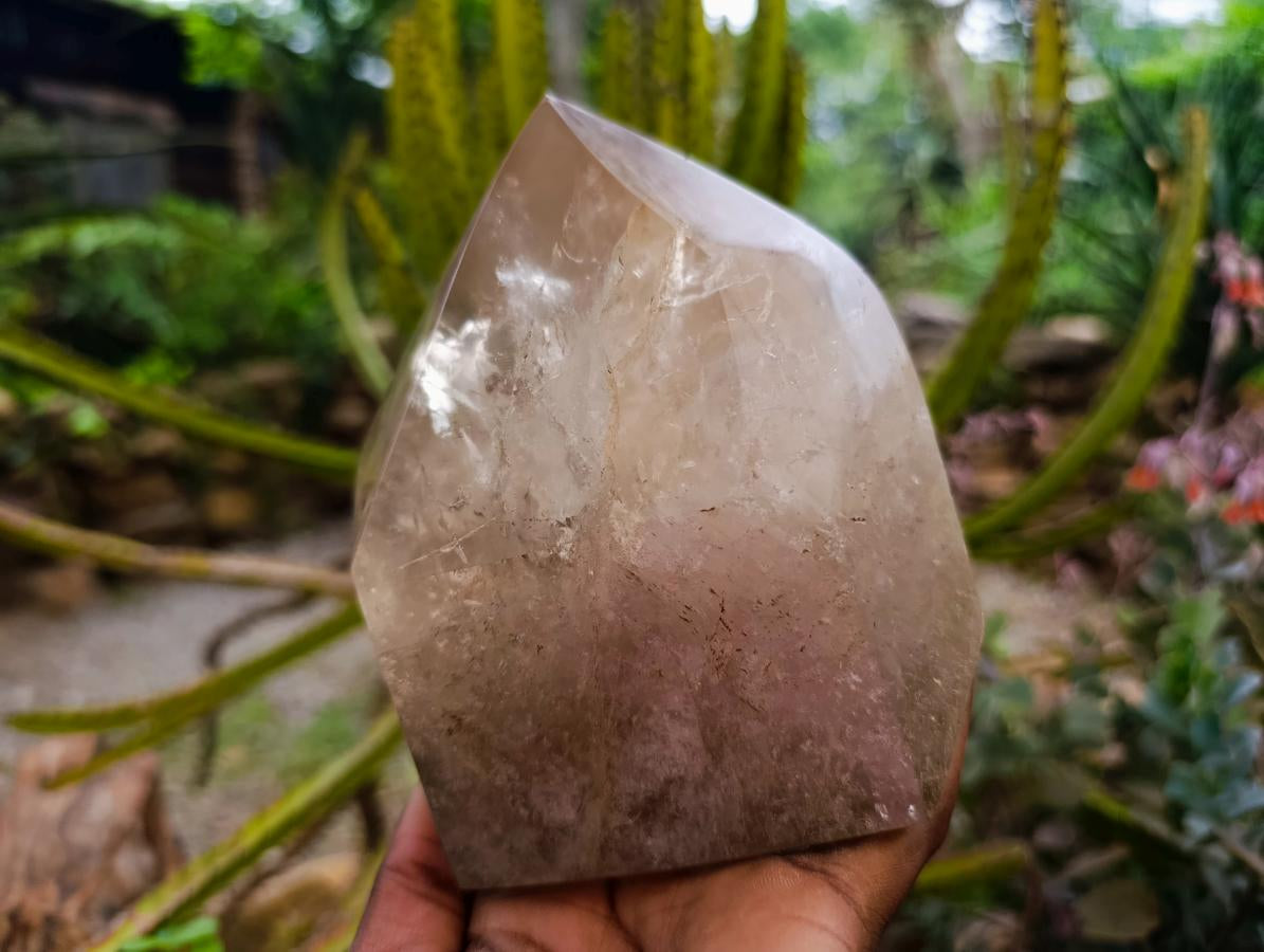 Polished Rare Smokey Quartz Crystal x 1 From Zambia