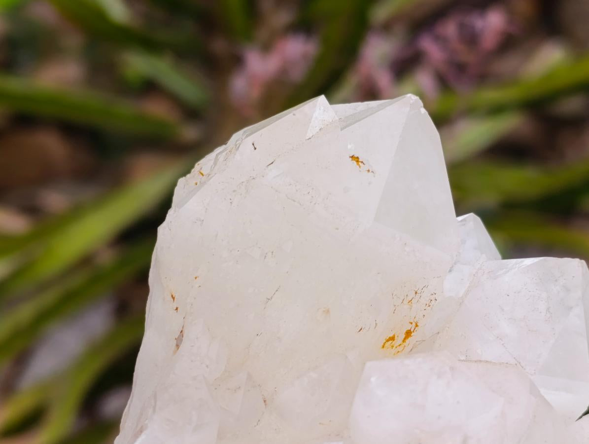 Natural Etched Terminated Candle Quartz Clusters x 3 From Antsirabe, Madagascar
