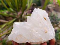 Natural Etched Terminated Candle Quartz Clusters x 3 From Antsirabe, Madagascar