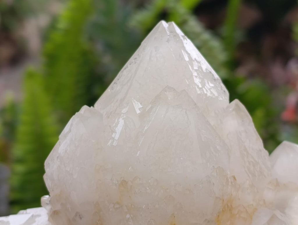 Natural Etched Terminated Candle Quartz Clusters x 3 From Antsirabe, Madagascar