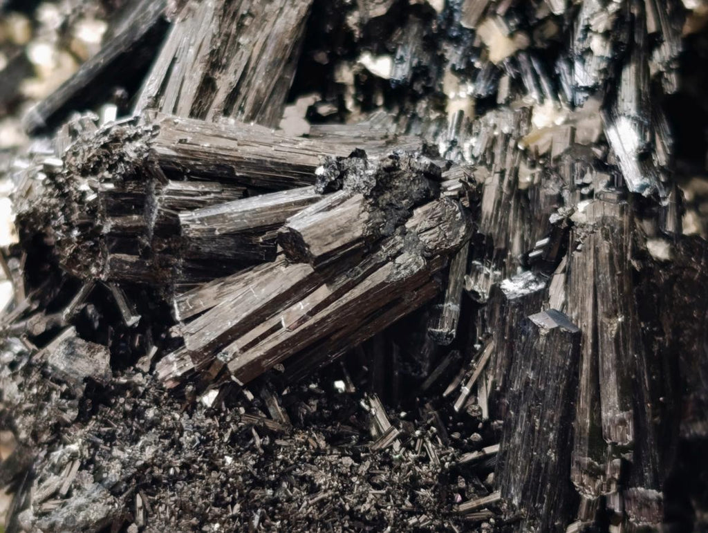 Natural Schorl Black Tourmaline With Vermiculite x 1 From Erongo, Namibia