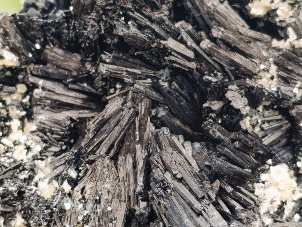 Natural Schorl Black Tourmaline With Vermiculite x 1 From Erongo, Namibia