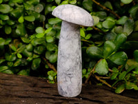 Polished Lightning Strike Howlite Mushrooms x 3 From Kadoma Zimbabwe